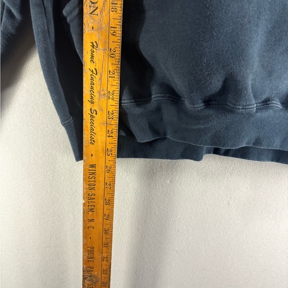 Vintage Y2K Nike Hoodie Sweatshirt Mini Swoosh Black Small Stanford Volleyball - Picture 7 of 8